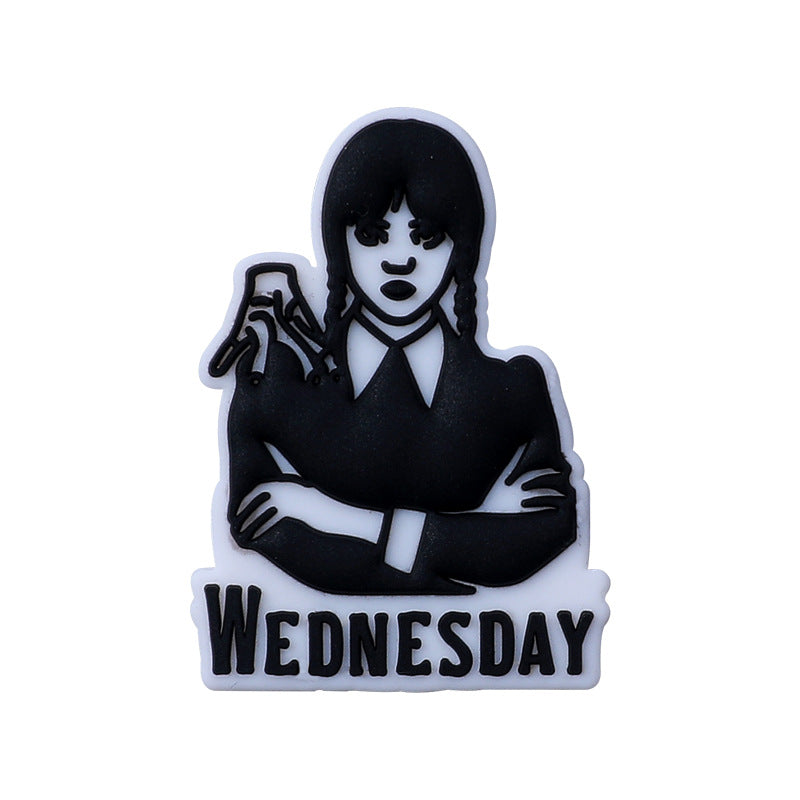 Wholesale silicone beaded jewelry DIY bead pen cartoon magic girl beads